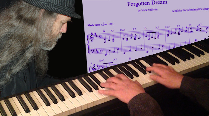 Click to play The title image of the video for Nick Sullivan's song 'Forgotten Dream'