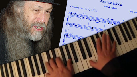 Click to play The title image of the video for Nick Sullivan's song 'Just The Moon'