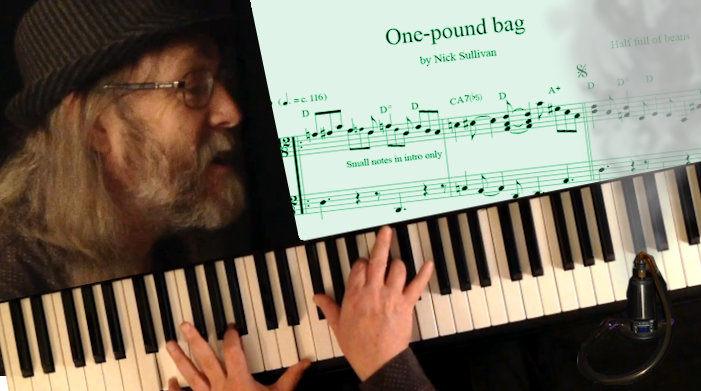 Click to play The title image of the video for Nick Sullivan's song 'One-pound Bag'