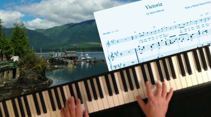 Click to play The title image of the video for Nick Sullivan's song 'Victoria'