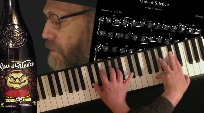 Click to play The title image of the video for Nick Sullivan's song 'Vow Of Silence'